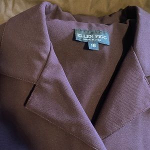 Eggplant color ladies skirt and jacket set excellent condition (used)